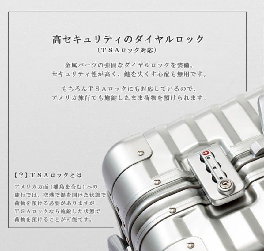 L 'ARMATURA 高級アルミスーツケース 【機内持ち込み】