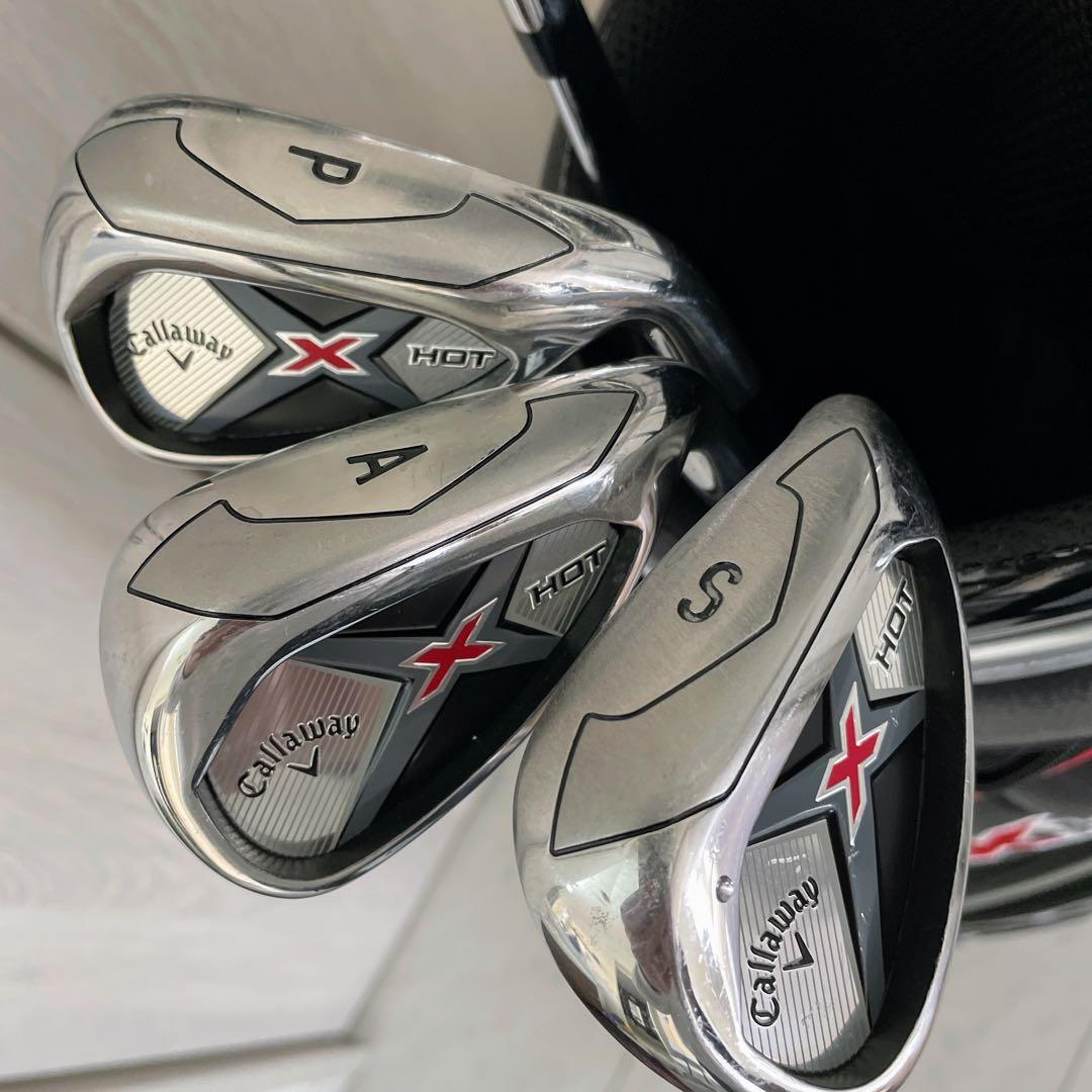 現行最新モデル　美品　メンズ　Callaway XHOT ゴルフクラブセット　S