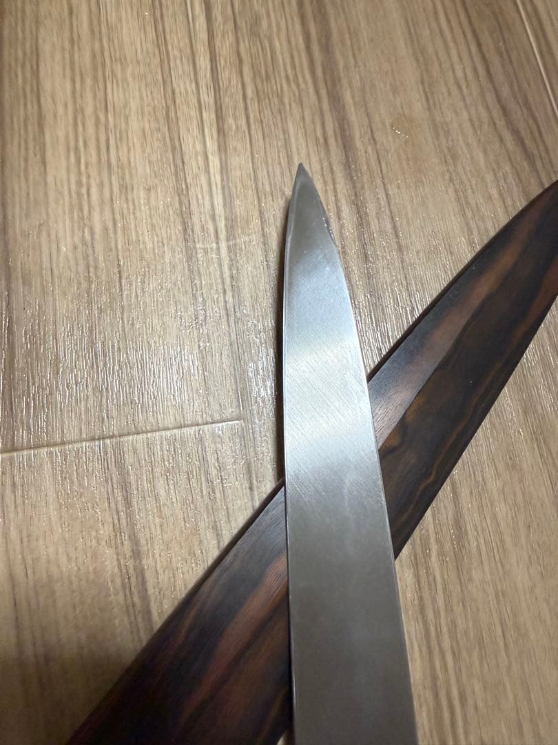 池田辰男　伝統工芸士　池田正行　水本焼　柳刃包丁　本焼き　包丁　尺