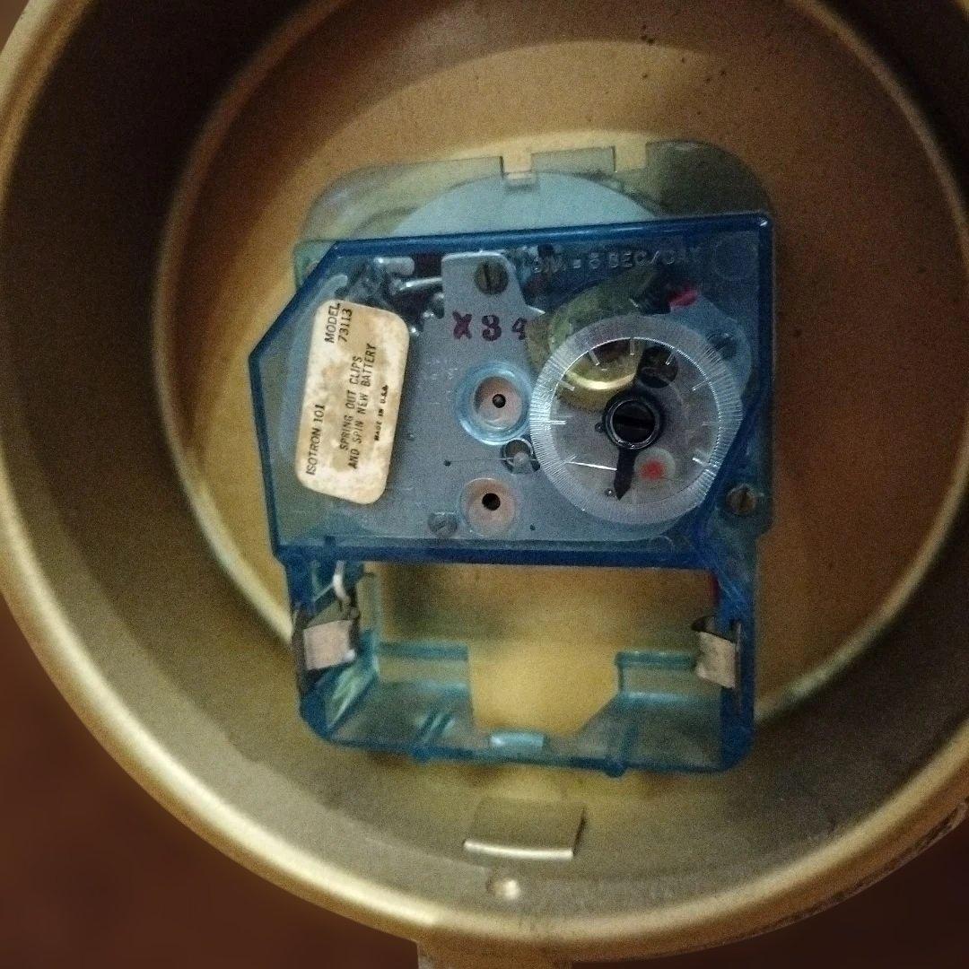 ジャンク　HAMILTON ミッドセンチュリー 壁掛け時計　インテリア