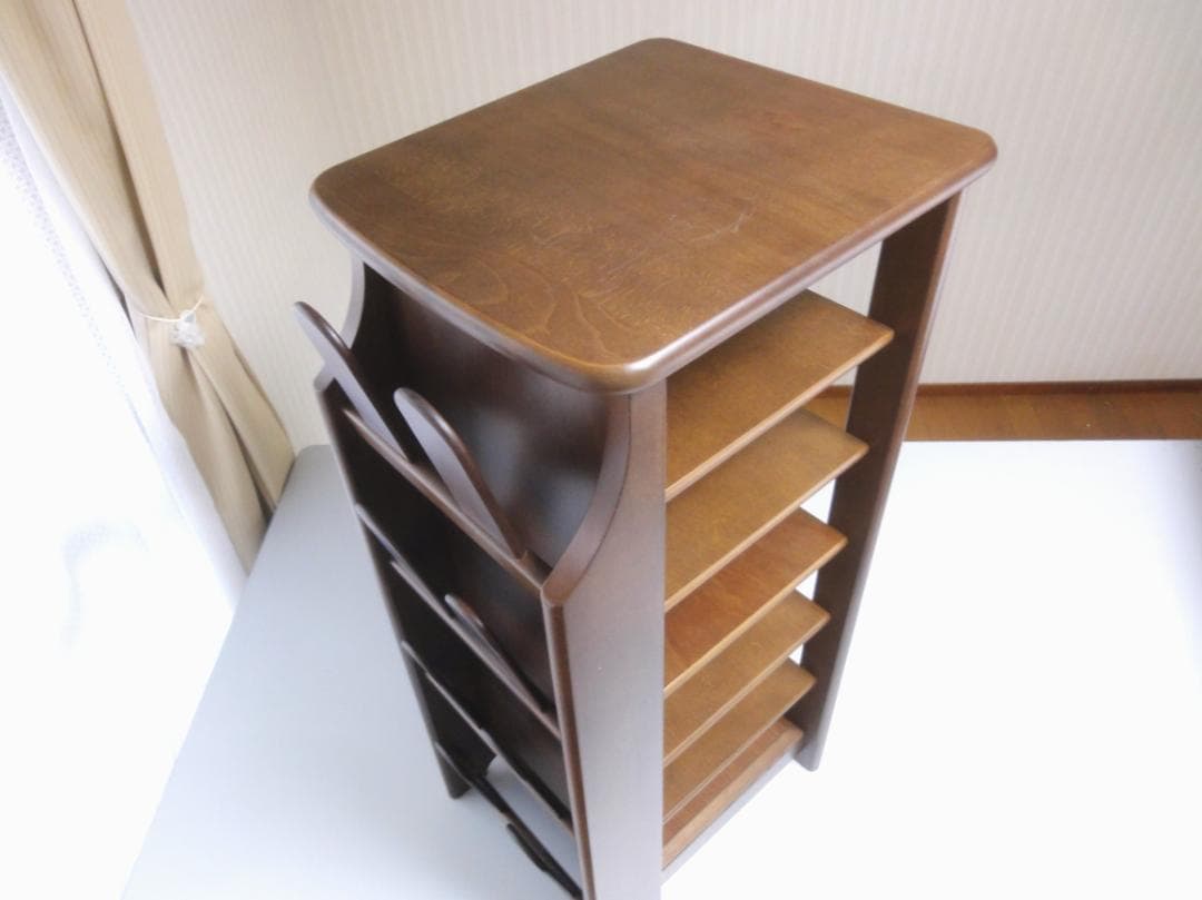 カリモク karimoku スリッパラック 木製4段チェスト 収納棚 レトロ