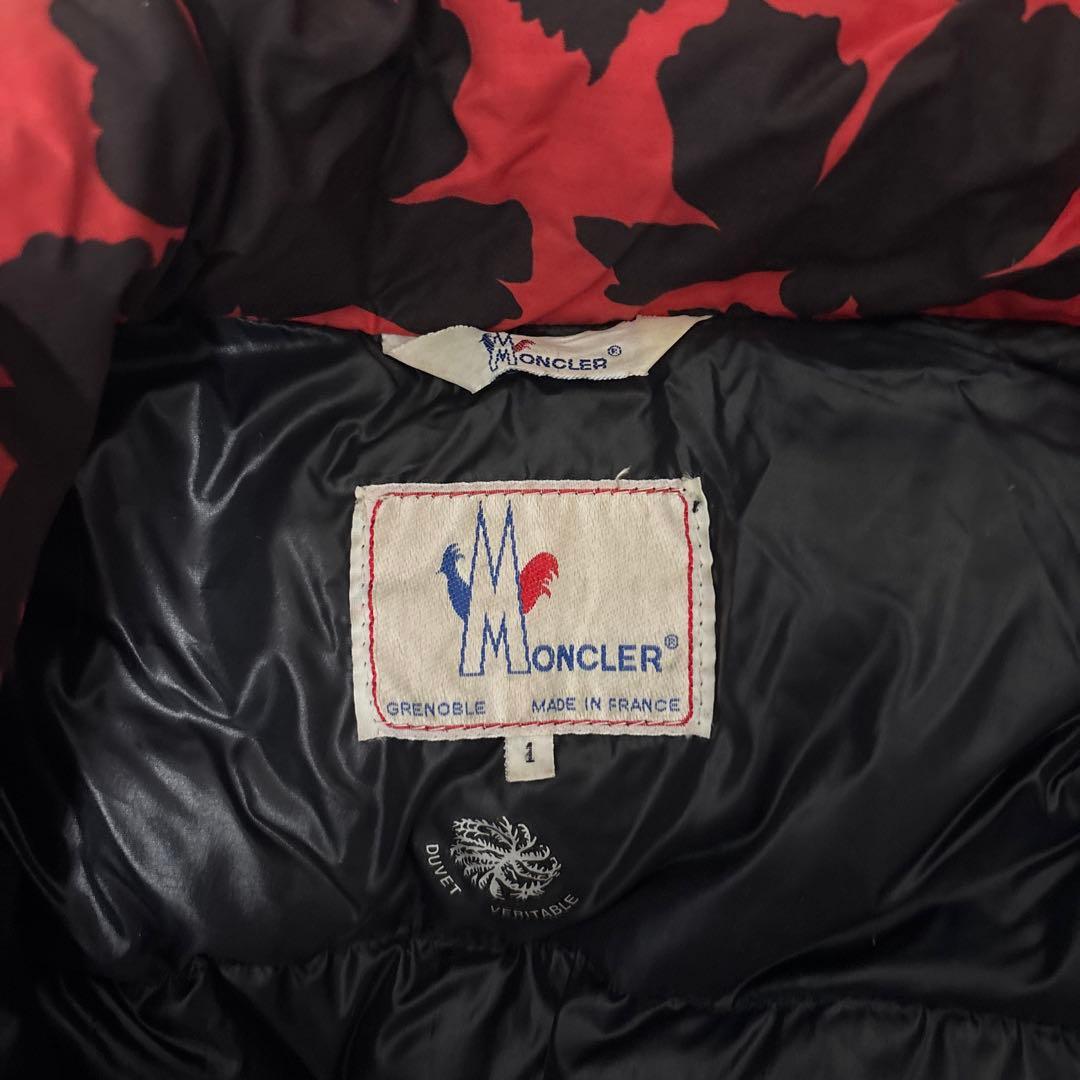 Moncler ダウンジャケット 古着 オレンジ/ブラック サイズ1