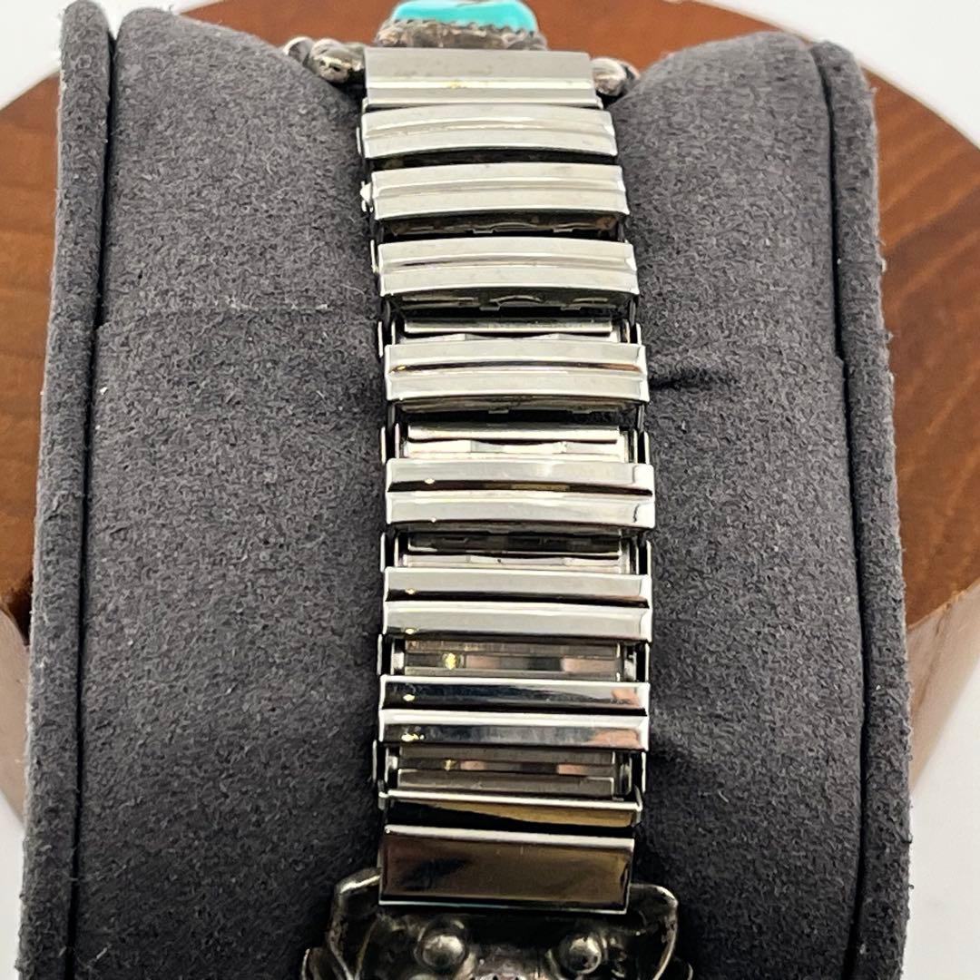 【希少】　インディアンジュエリー　時計　クォーツ　925 ターコイズ