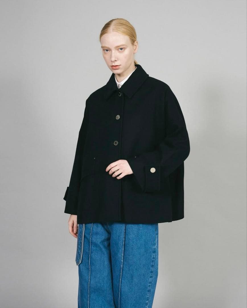 マッキントッシュ HUMBIE SHORT L BUTTON BLACK