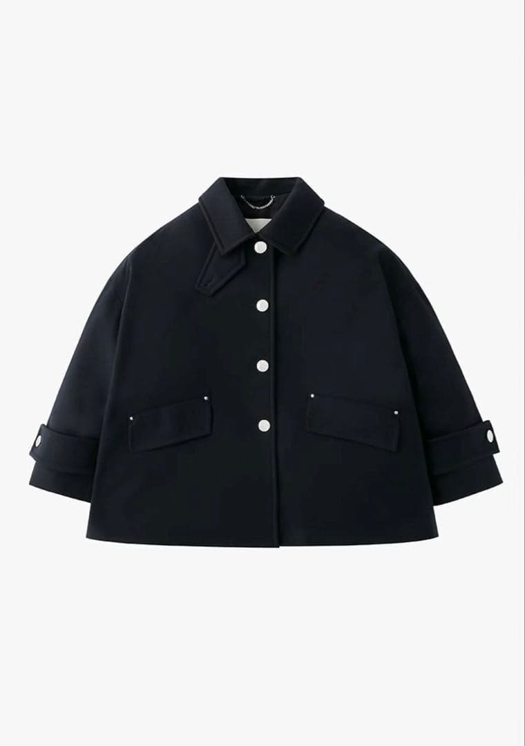 マッキントッシュ HUMBIE SHORT L BUTTON BLACK