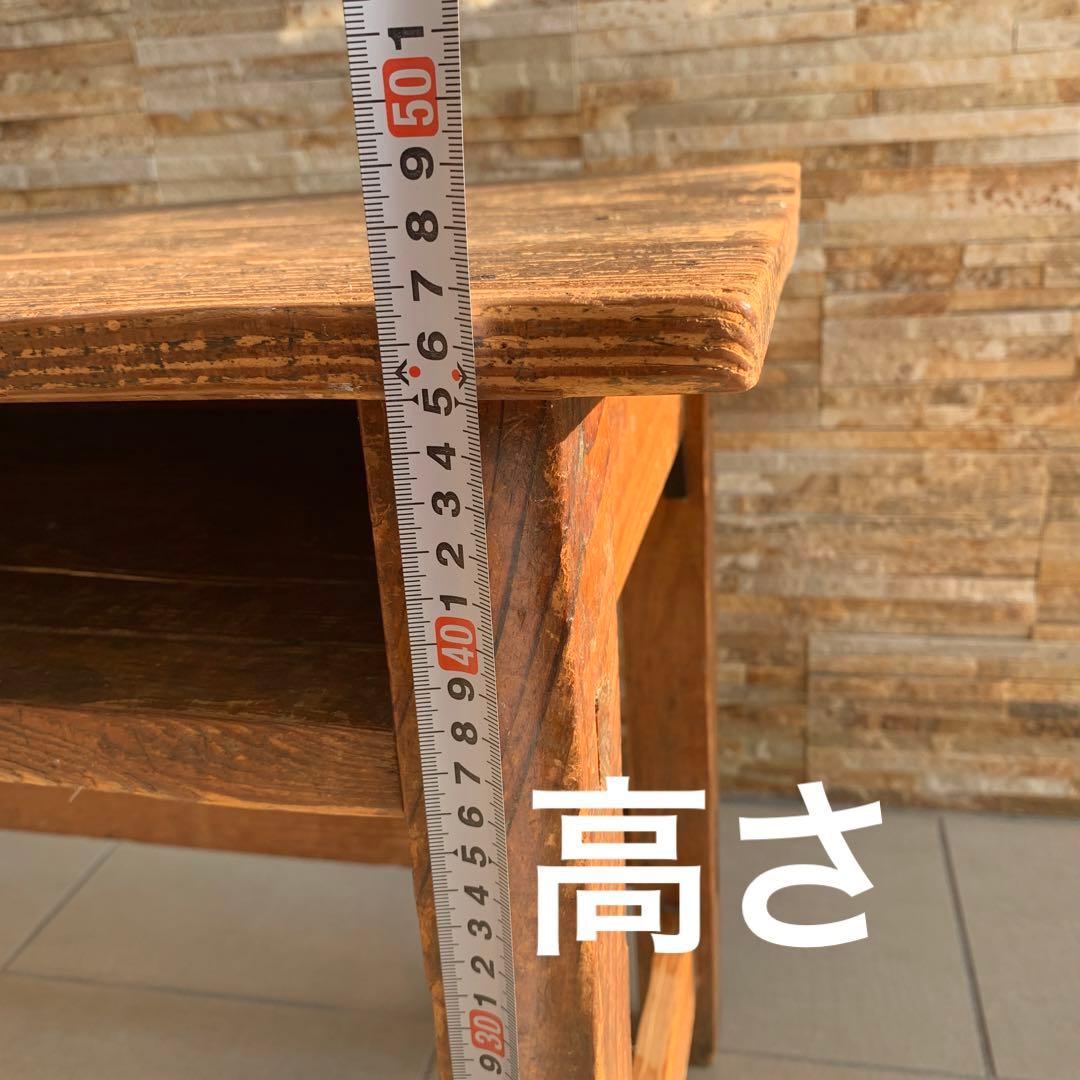 昭和レトロ　古い　木製　アンティーク　デスク 椅子 セット 幼児