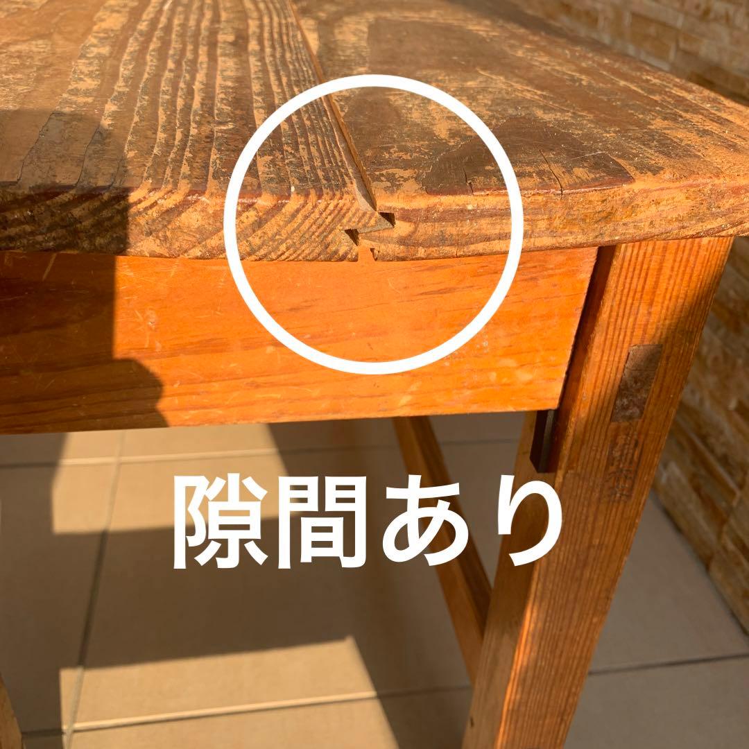 昭和レトロ　古い　木製　アンティーク　デスク 椅子 セット 幼児