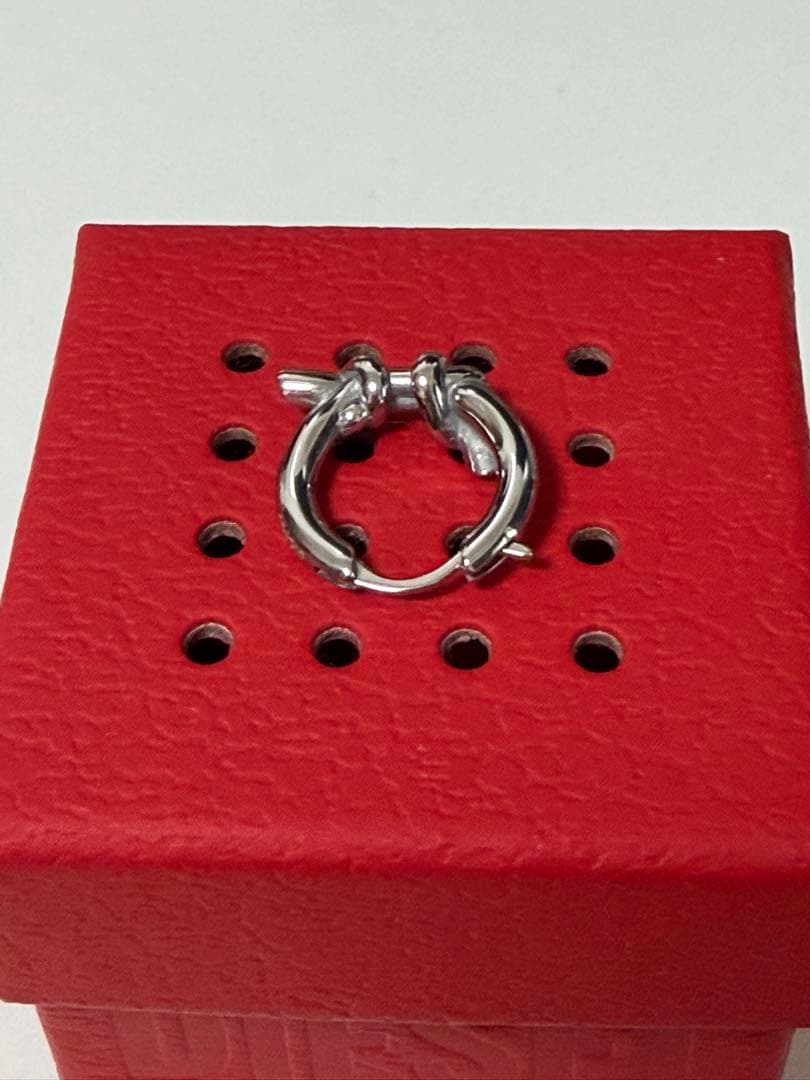 Diesel シルバー フープピアス　片耳用