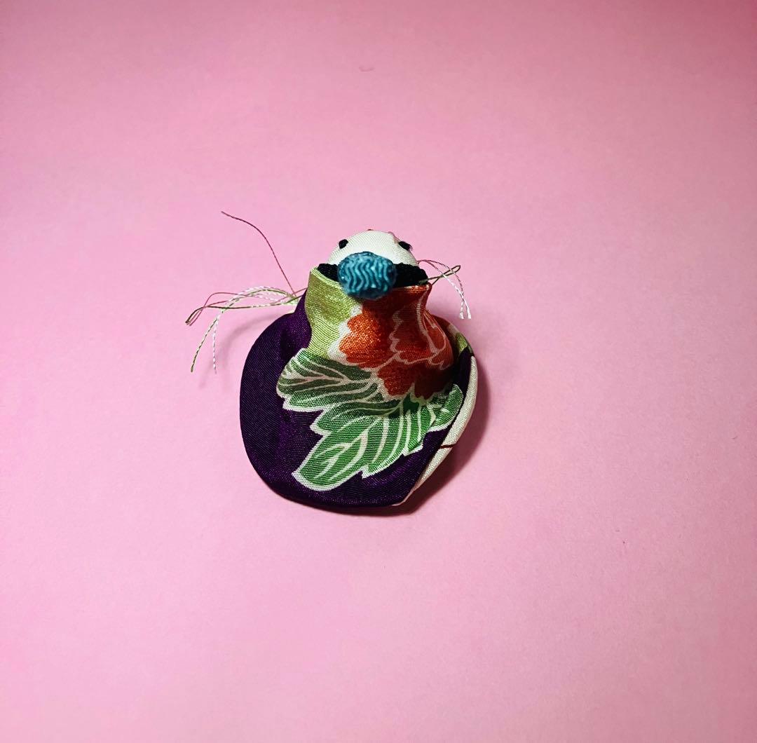 犬筥(いぬばこ) 布ちりめん　手作り　ひな人形男雛女雛セット　超貴重　レトロ