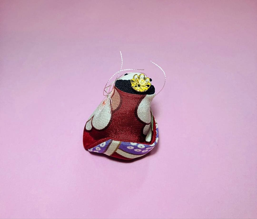 犬筥(いぬばこ) 布ちりめん　手作り　ひな人形男雛女雛セット　超貴重　レトロ