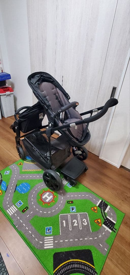 2人用ベビーカー ブラック