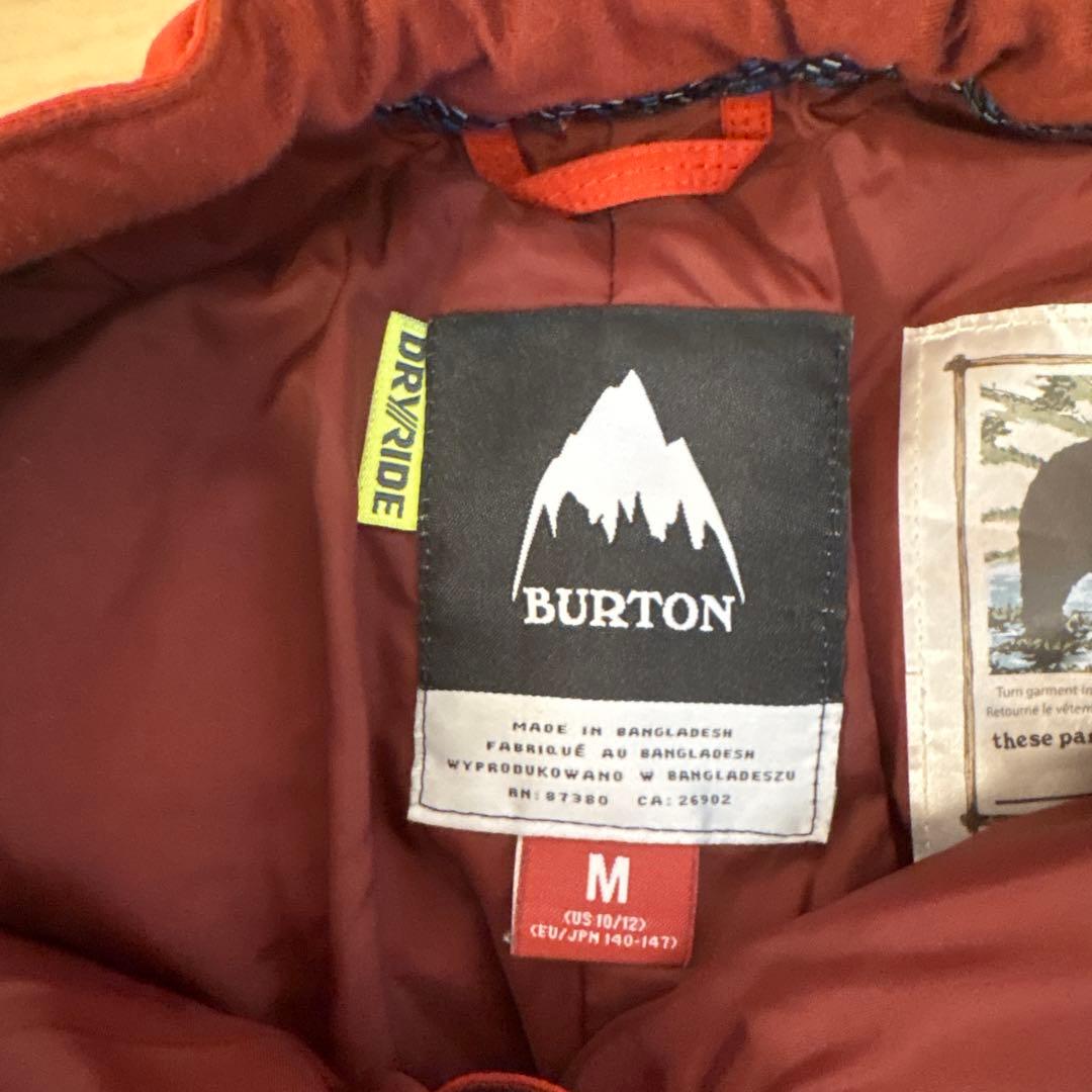 BURTON スノーボードウェア 子ども用 Mサイズ　上下