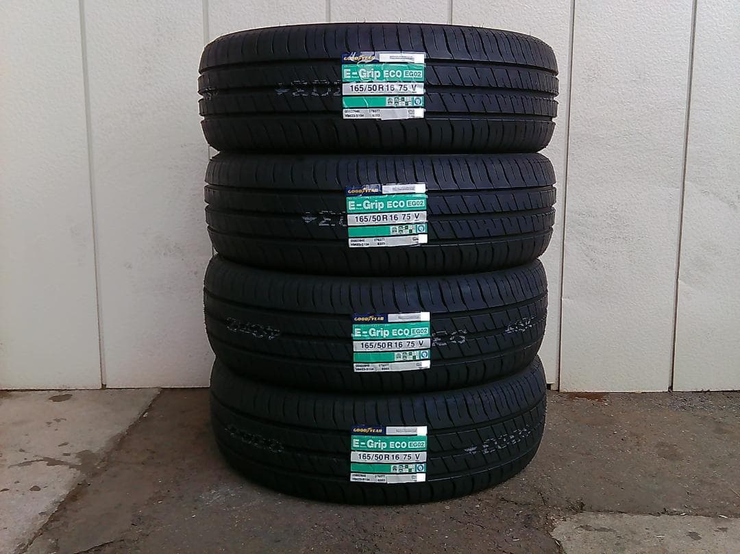 全国送料込☆165/50R16☆グッドイヤーEG02☆コペン・ムーヴ・N-BOX