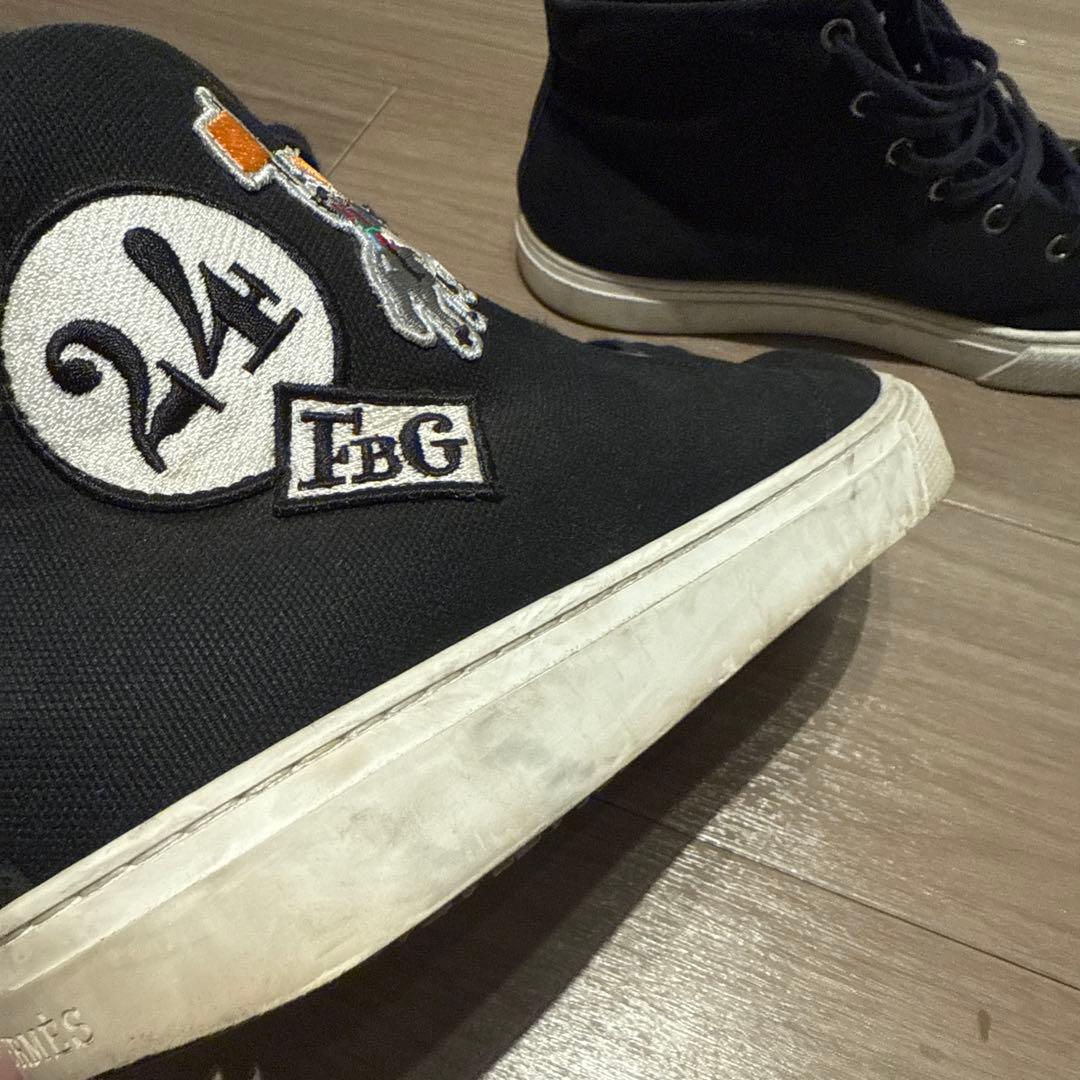 エルメス メンズ ハイカットスニーカー ネイビー 28cm