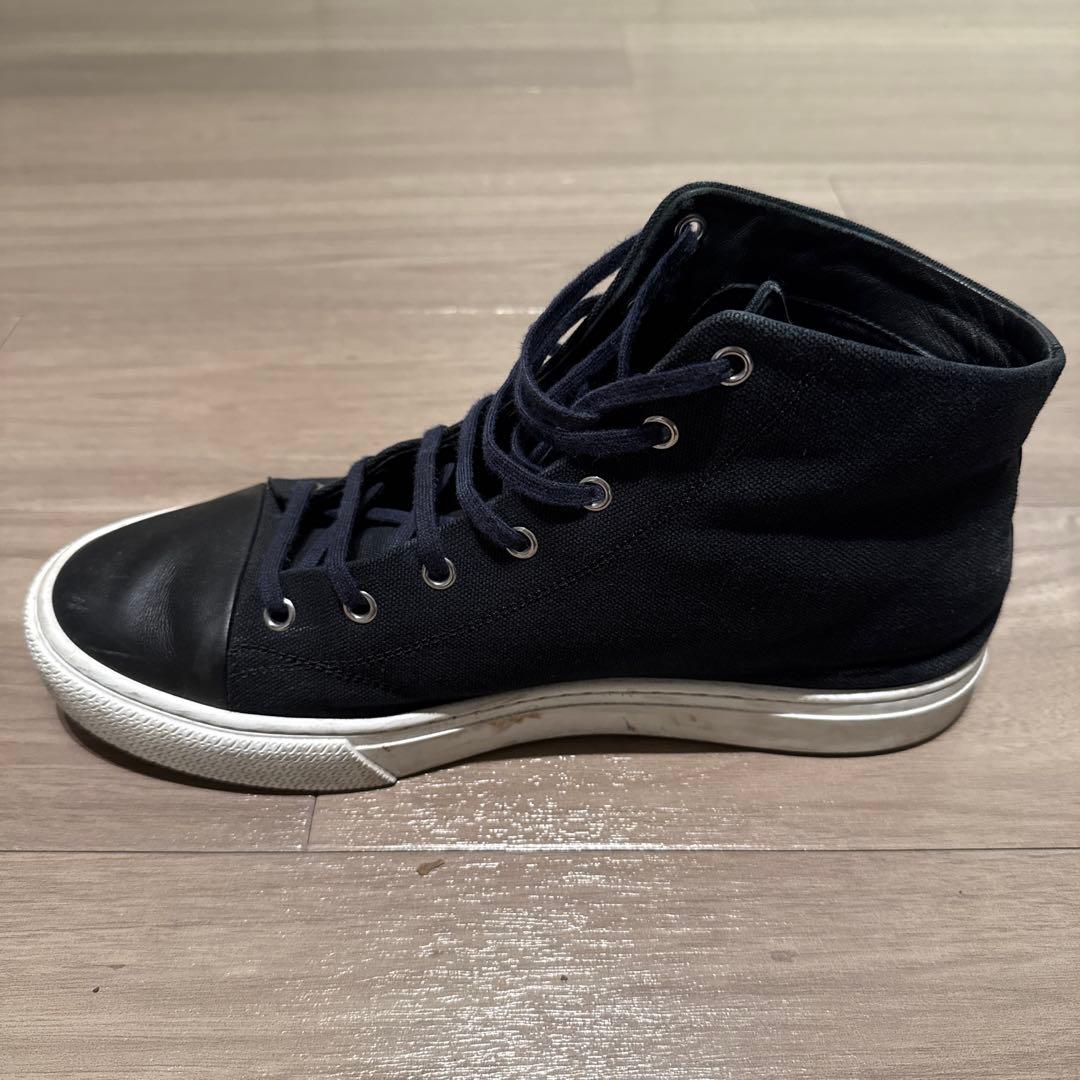 エルメス メンズ ハイカットスニーカー ネイビー 28cm