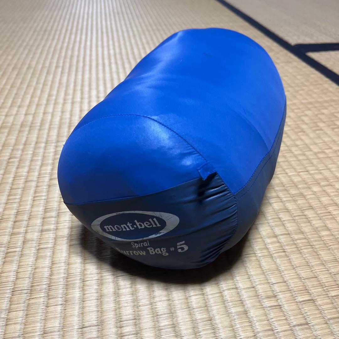 【定番】 モンベル シュラフ スパイラル バロウバッグ エクセロフト #5