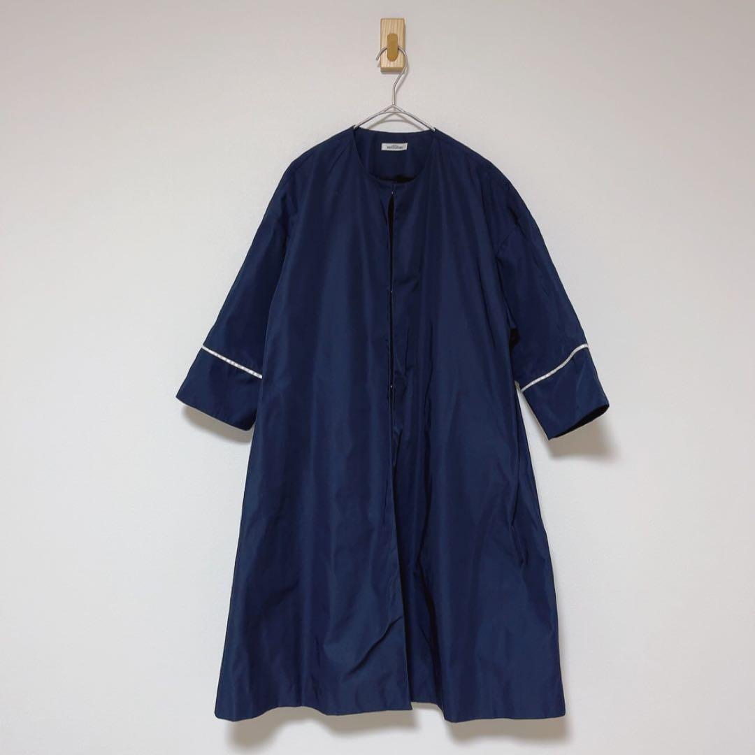 美品 KEI SUZUKI ケイスズキ コート DYUMA-デュマ- ネイビー