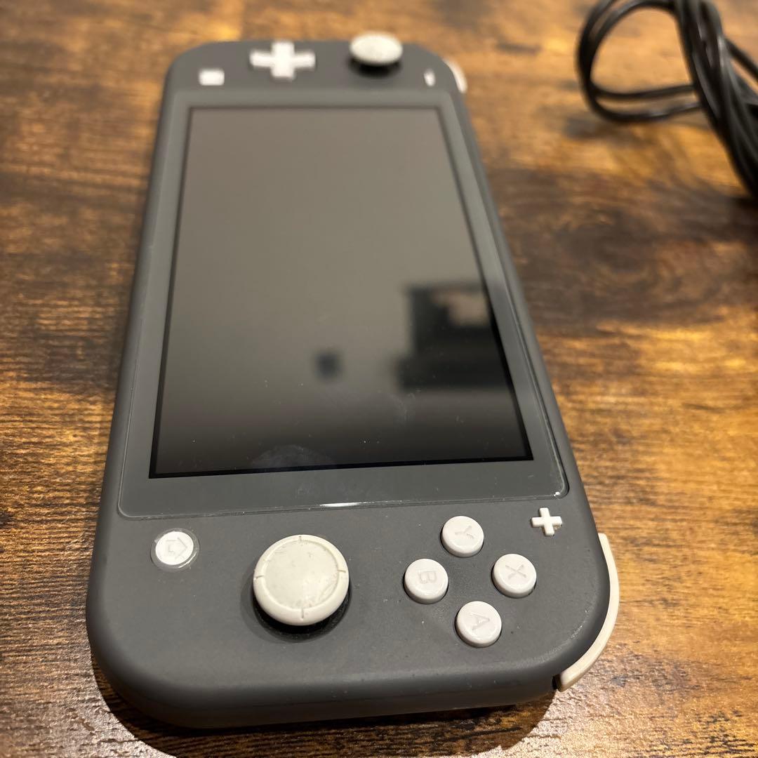 Nintendo Switch Lite グレー 本体 充電器付き　箱無
