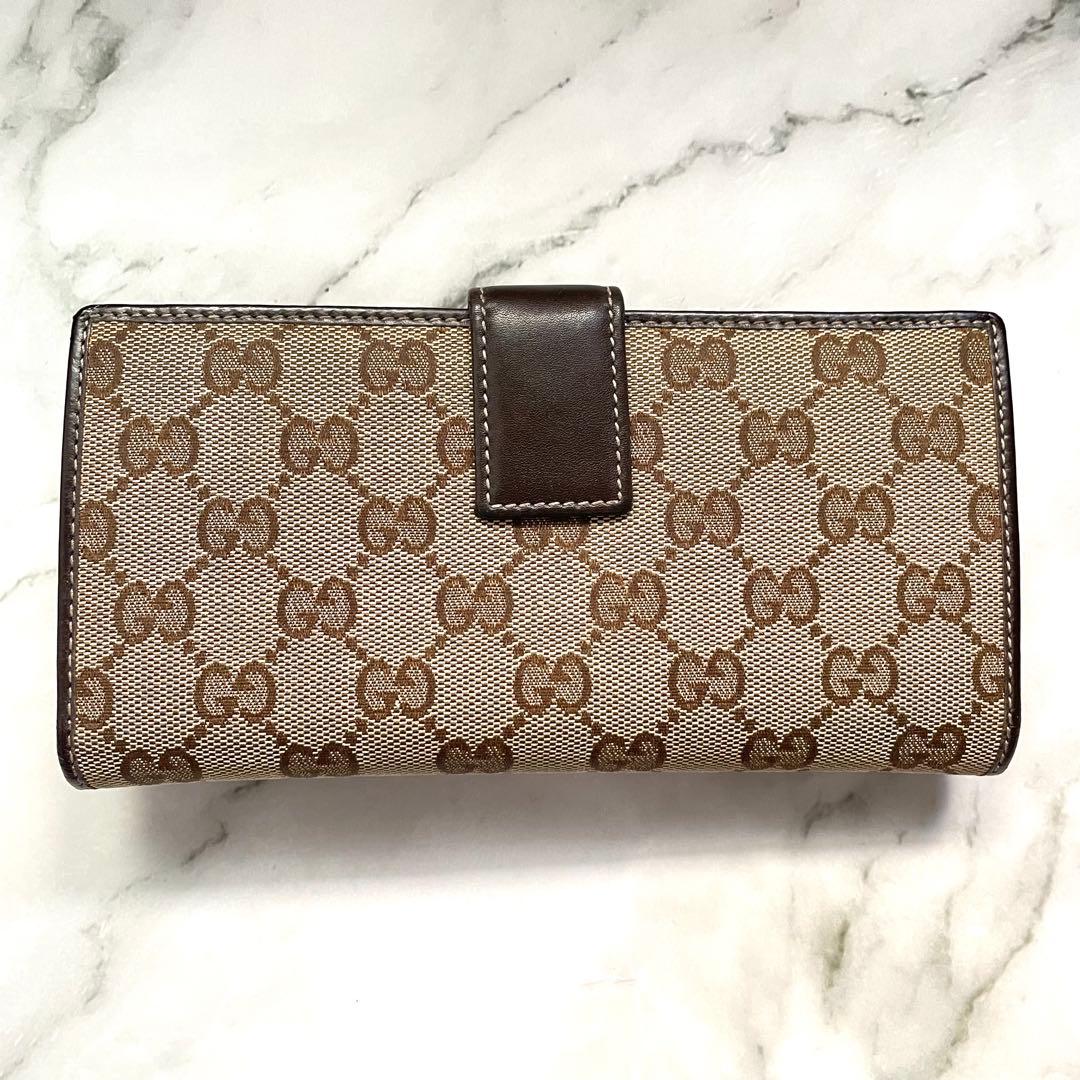 GUCCI GGキャンバス　グッチョリ　チワワ　Wホック　長財布　1010-①