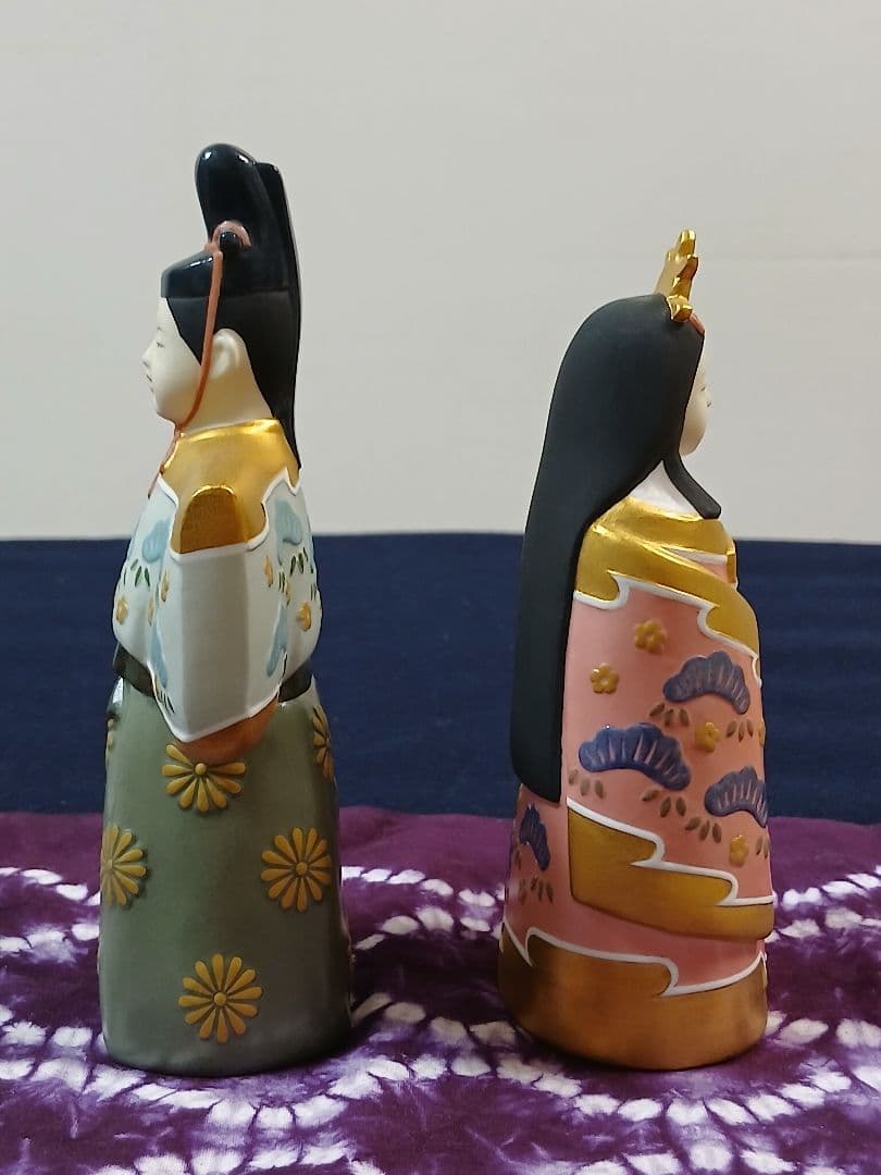雛人形 立雛のりたけ　陶器製　ヴィンテージ