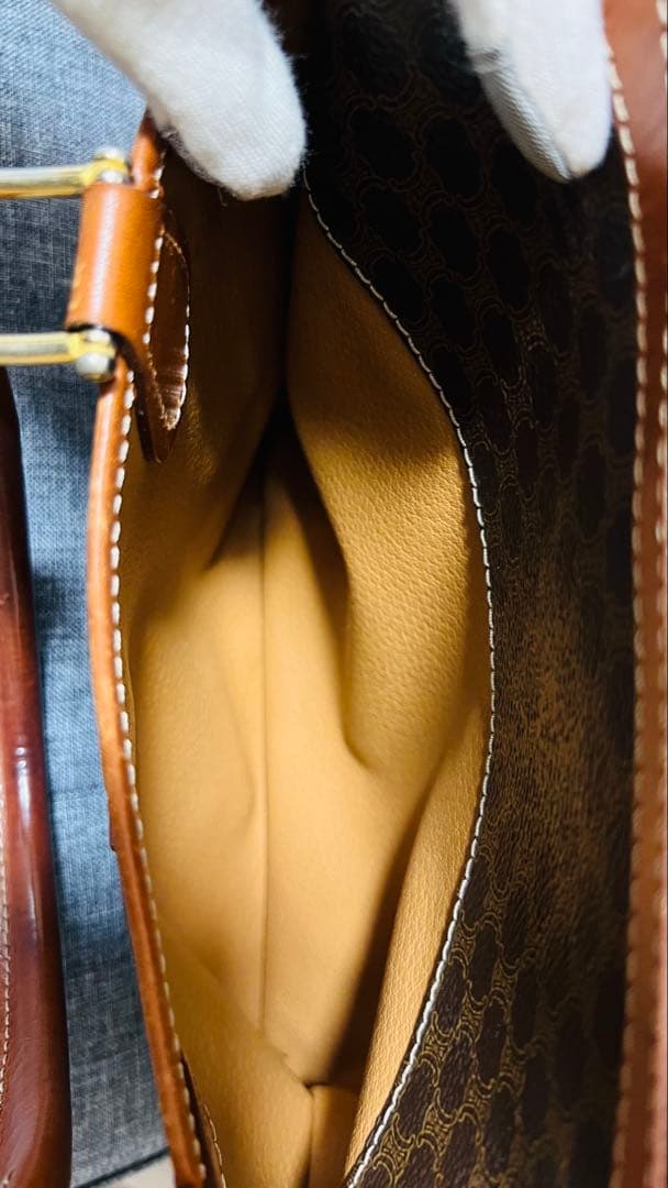 セリーヌ　2way ボストンバッグ　マカダム　トリオンフ　レア