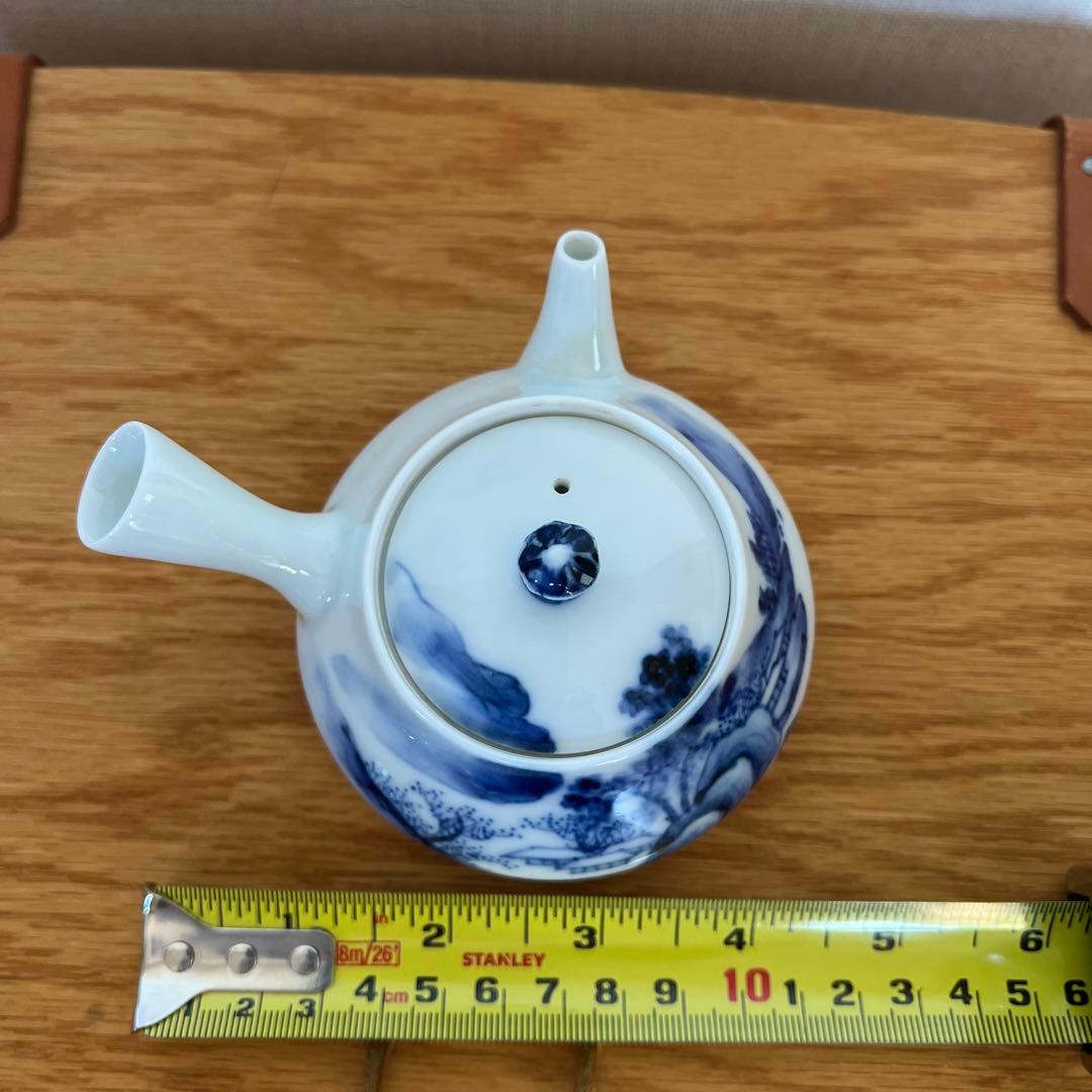茶道具　平安竹泉　茶碗4客　急須