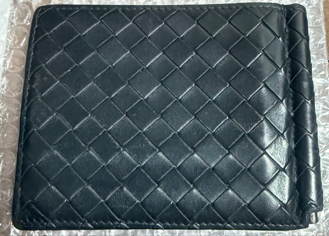【BOTTEGAVENETA ボッテガヴェネタ】 マネークリップ　財布　黒