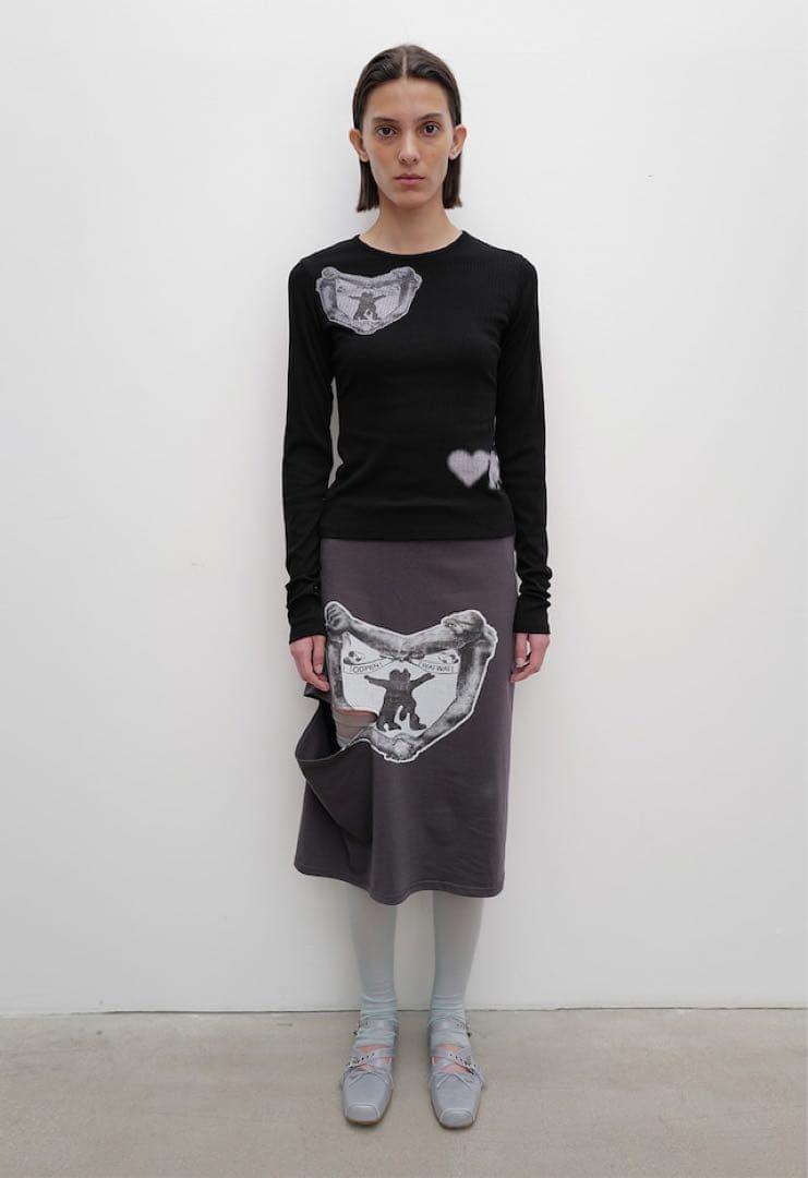 スカート OPEN YY YY HUG&HEART CUTOUT SKIRT