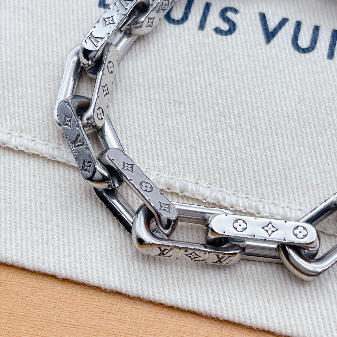 LOUIS VUITTON コリエ　チェーン　ブレスレット　モノグラム　シルバー