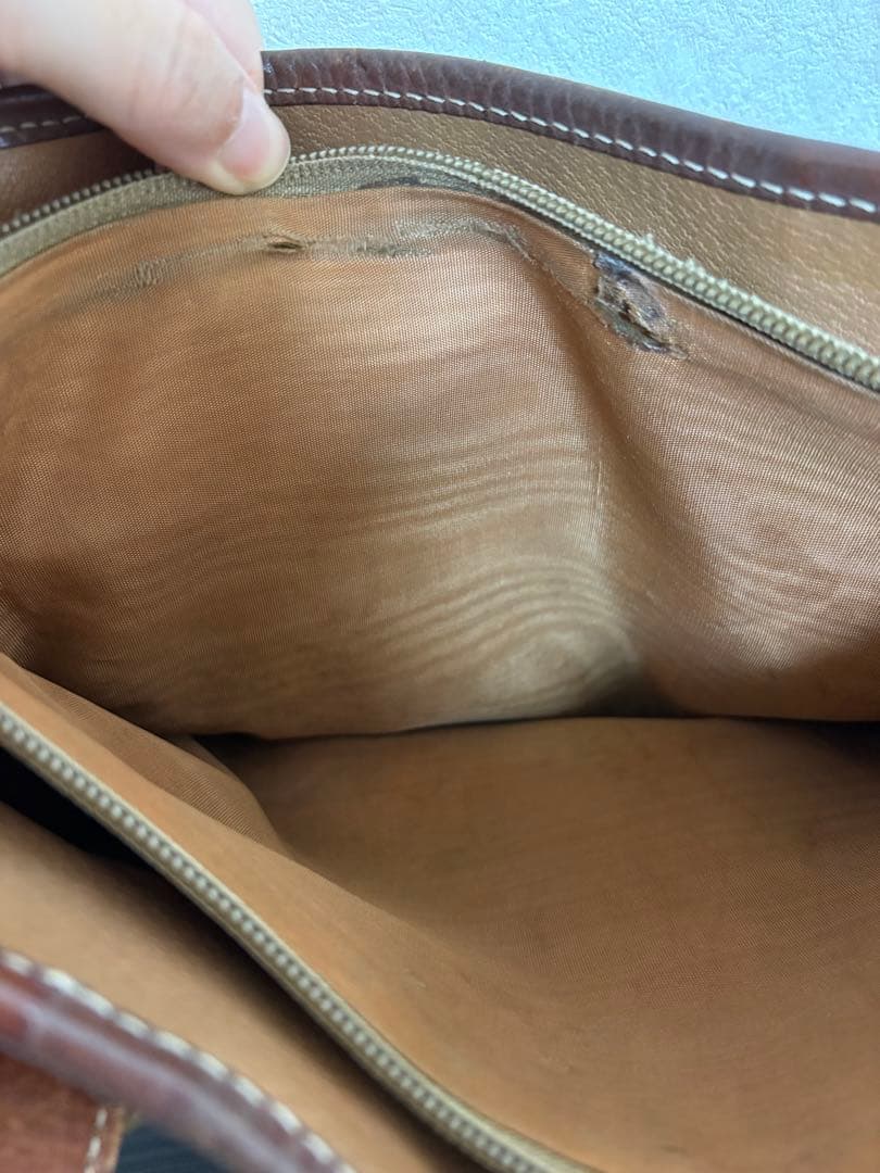 CELINE ブラウンマカダム柄トートバッグ