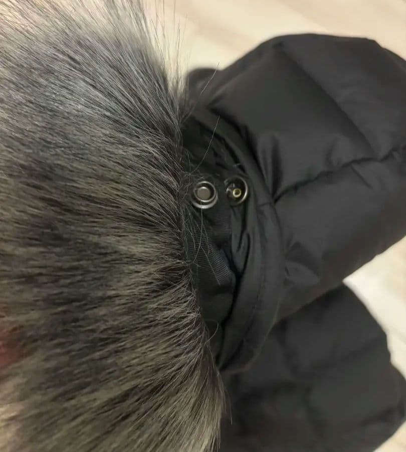 希少XL✨️ノースフェイス ファーダウンコート ロングダウンコート Aライン 黒