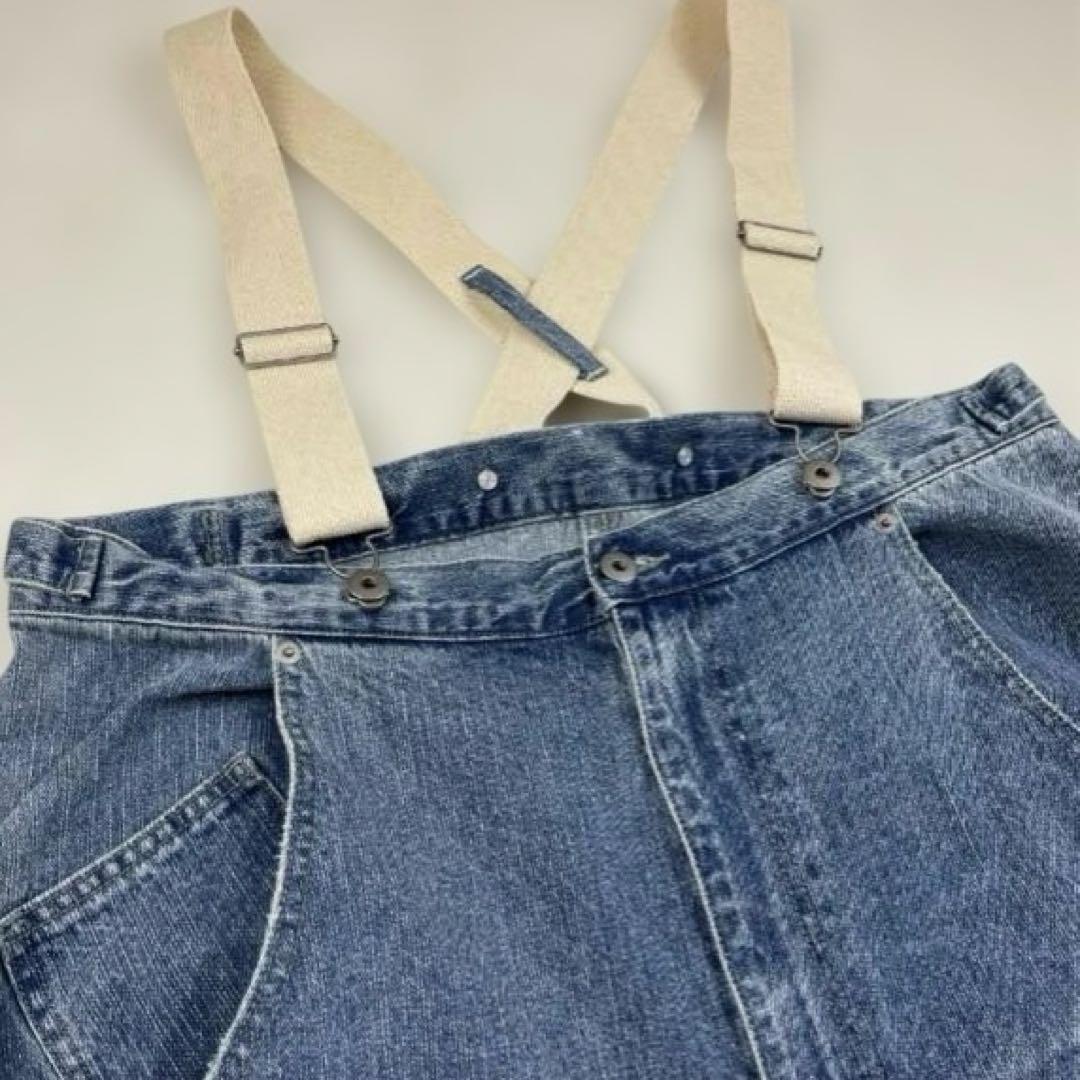 【soulberry 】ソウルベリー　サスペンダーなデニムのサロペット LL