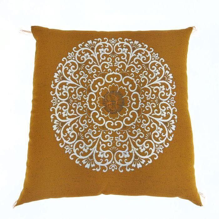 新品　5枚組　綿入り座布団 汚れ防止 防水撥水加工　ざぶとん　ブラウン　八端判