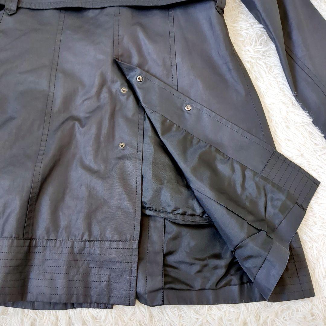 美品✨️23区　オンワード トレンチコート　ライナー付き ブラック　ベルト　L