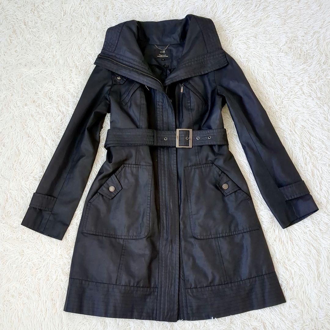 美品✨️23区　オンワード トレンチコート　ライナー付き ブラック　ベルト　L