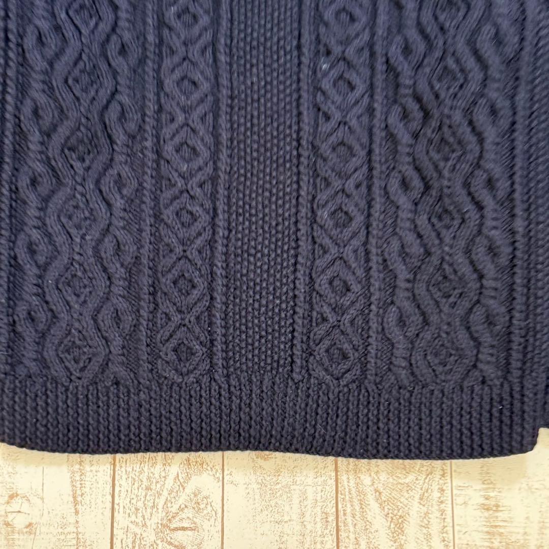 美品！英国製【インバーアラン】3A ローゲージ　ランバーカーディガン　別注