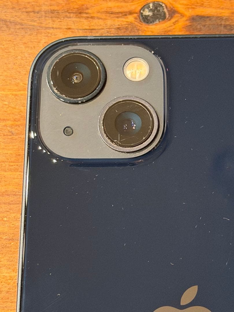 Apple iPhone 13 ミッドナイト 本体 充電ケーブル付き　画面割れ