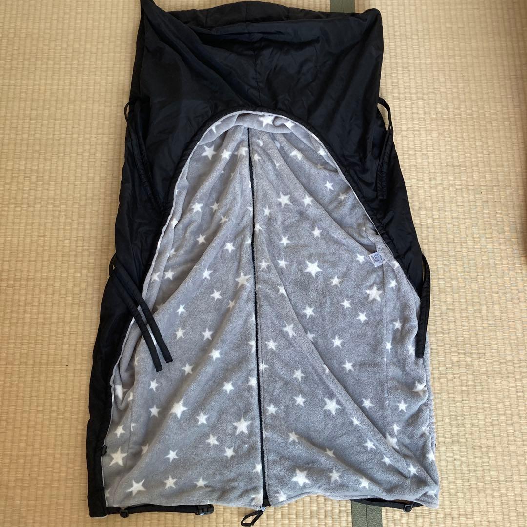 らくらくケープ 車椅子　ブラック　星柄