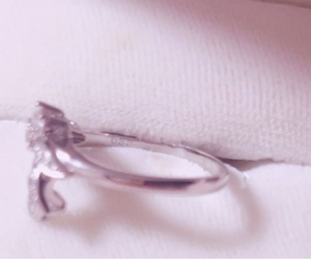 購入前コメント 返信待ち必須 Pt900 ダイヤモンドリング 0.35