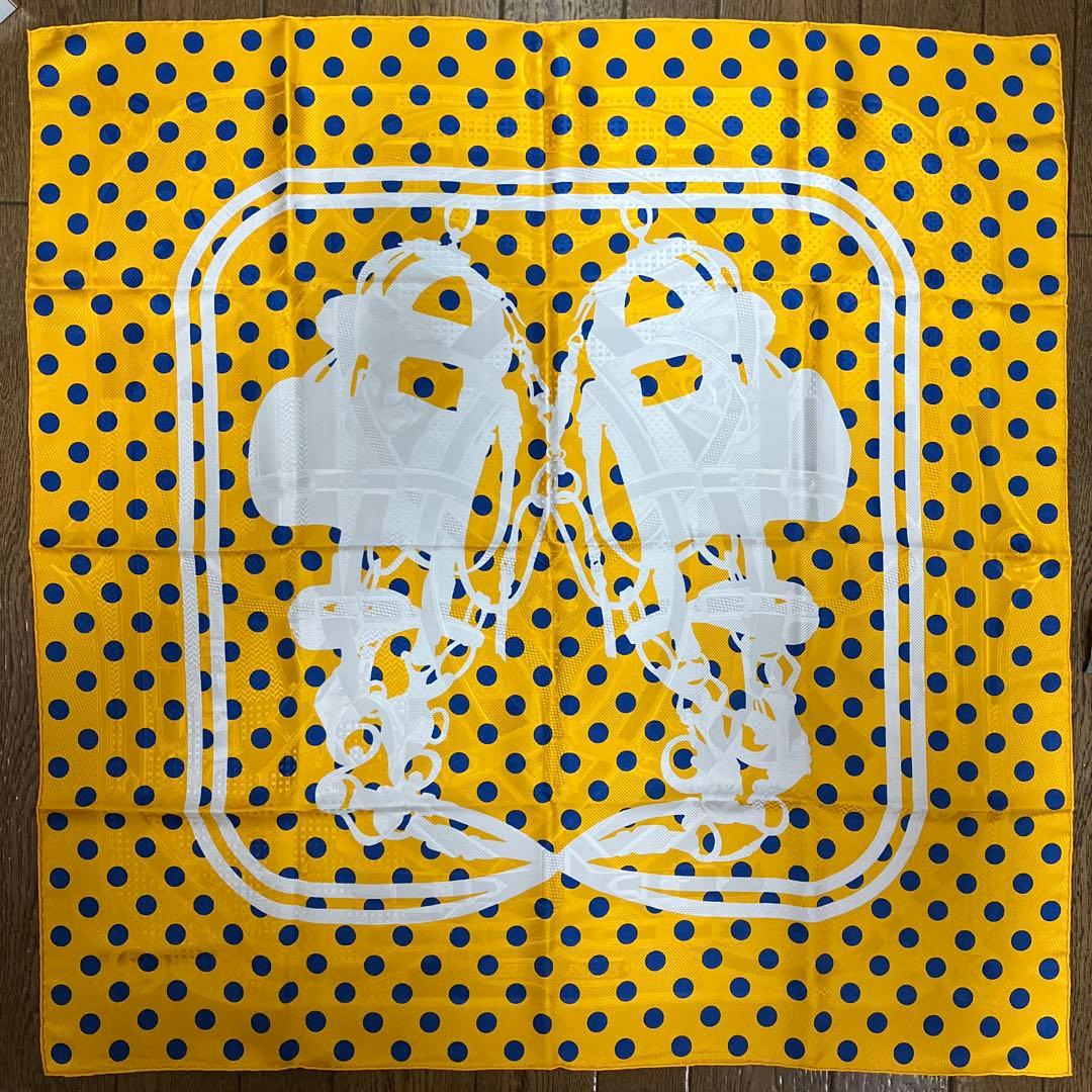 エルメス　スカーフ90 レア保管品❣️ 「ブリッドドガラ・ポア×カルカヴァドール」