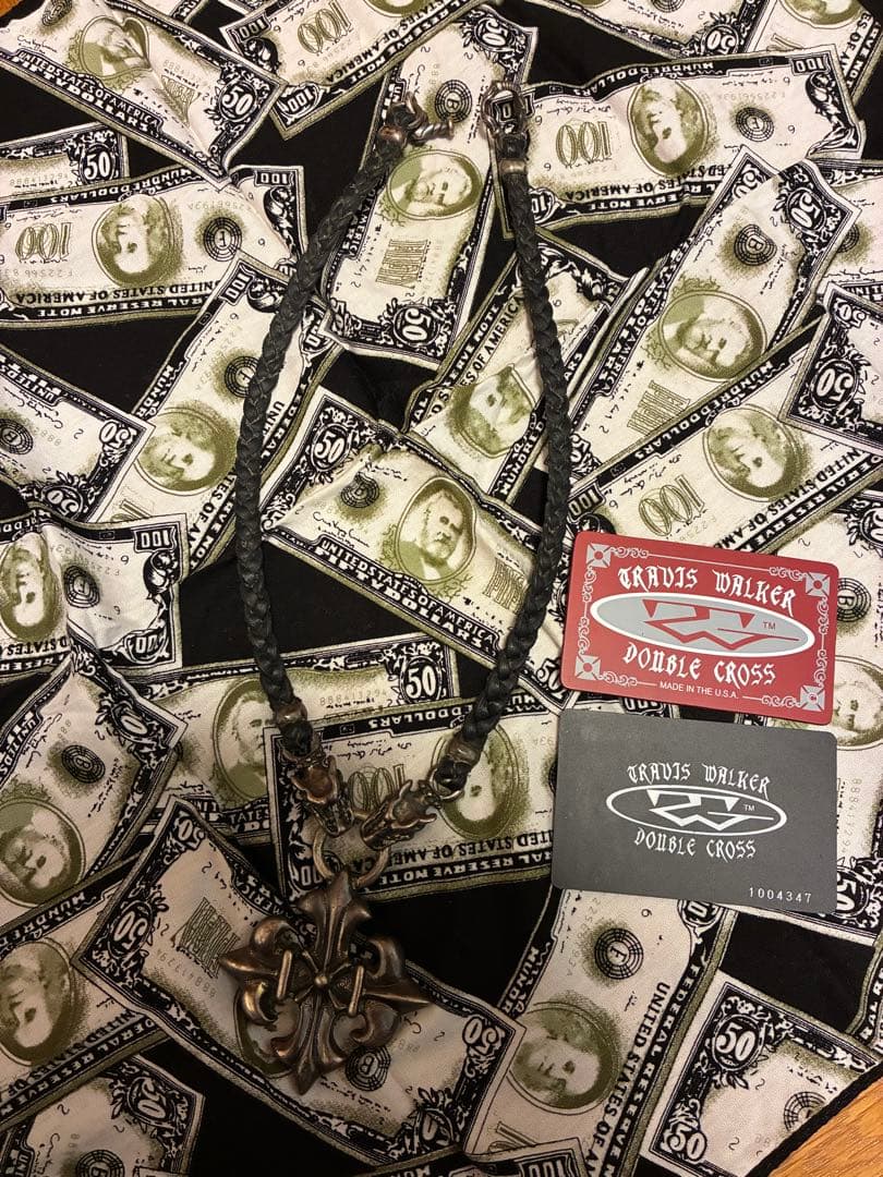 希少 TRAVIS WALKER　トラヴィスワーカー　ダブルクロス　ネックレス