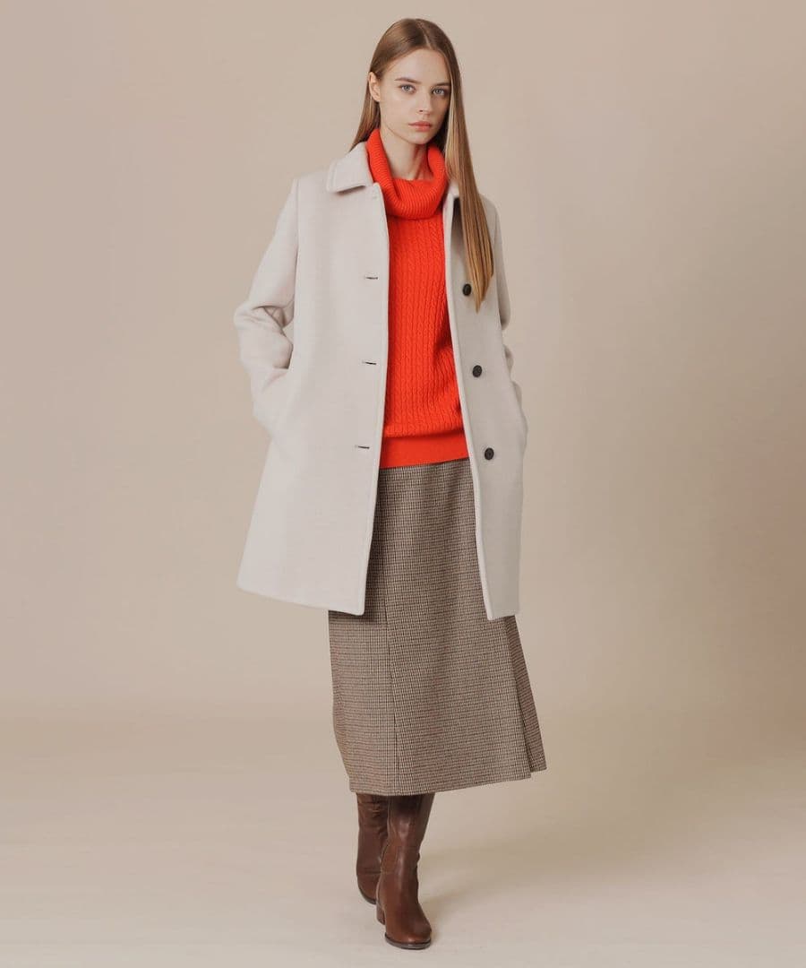 タグ付✨定価12万 マッキントッシュロンドン ウールダブルクロスベロアコート