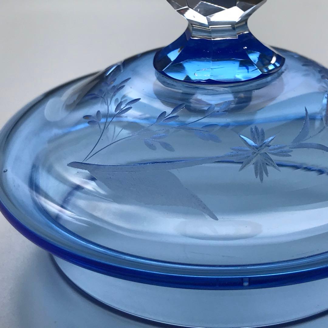 優しいお花★オールドサンルイSt Louisボンボニエール♡ジャポニズム♡菓子器