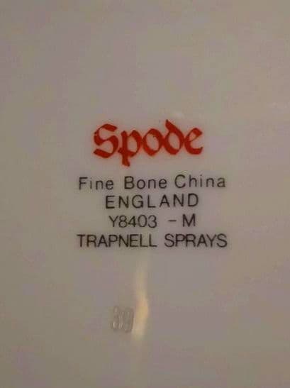 【スポード】廃盤品 中皿 12枚 トラップネルスプレイズ