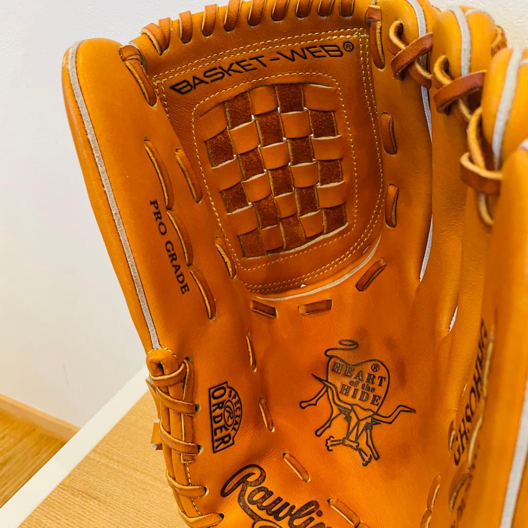 Rawlings 野球 グローブ ゴールド HOH バスケットウェブ プロ