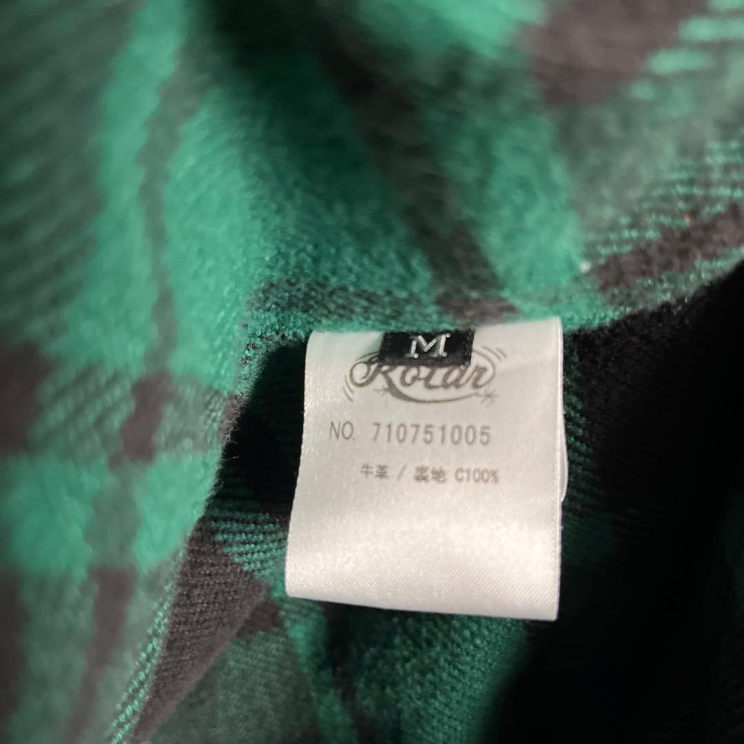 そ*ら様 rotar ローター ライダース グリーン　Mレザー 牛革