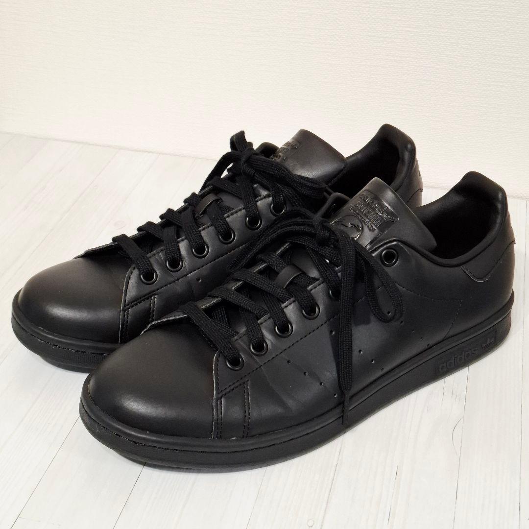 ○美品○アディダス スタンスミス 27cm レザー スニーカー adidas 黒