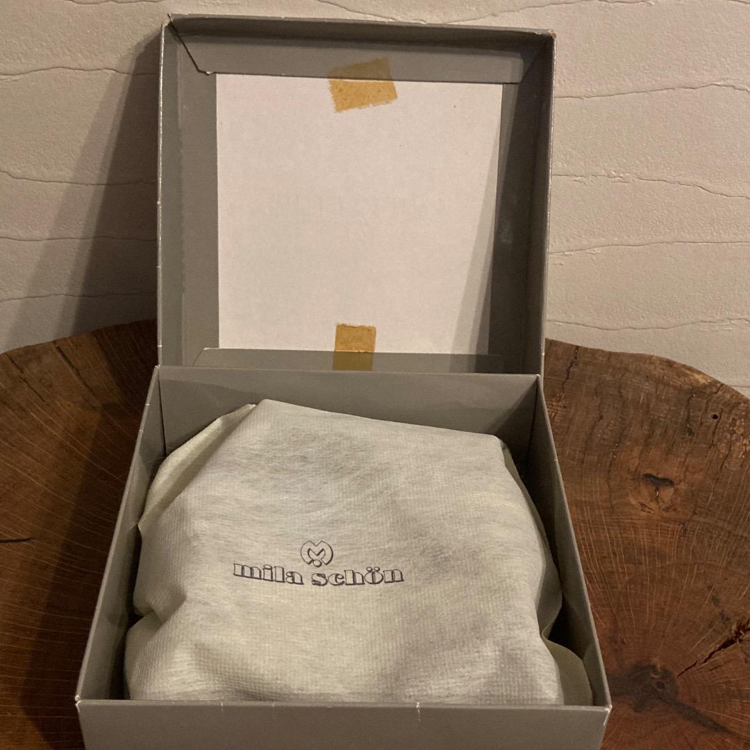 未使用タグ付き mila schon シルバー925 バックル 革ベルト