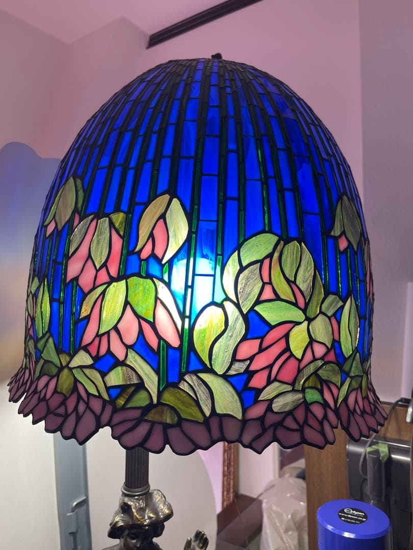 ステンドグラス ランプシェード訳あり引取りのみ