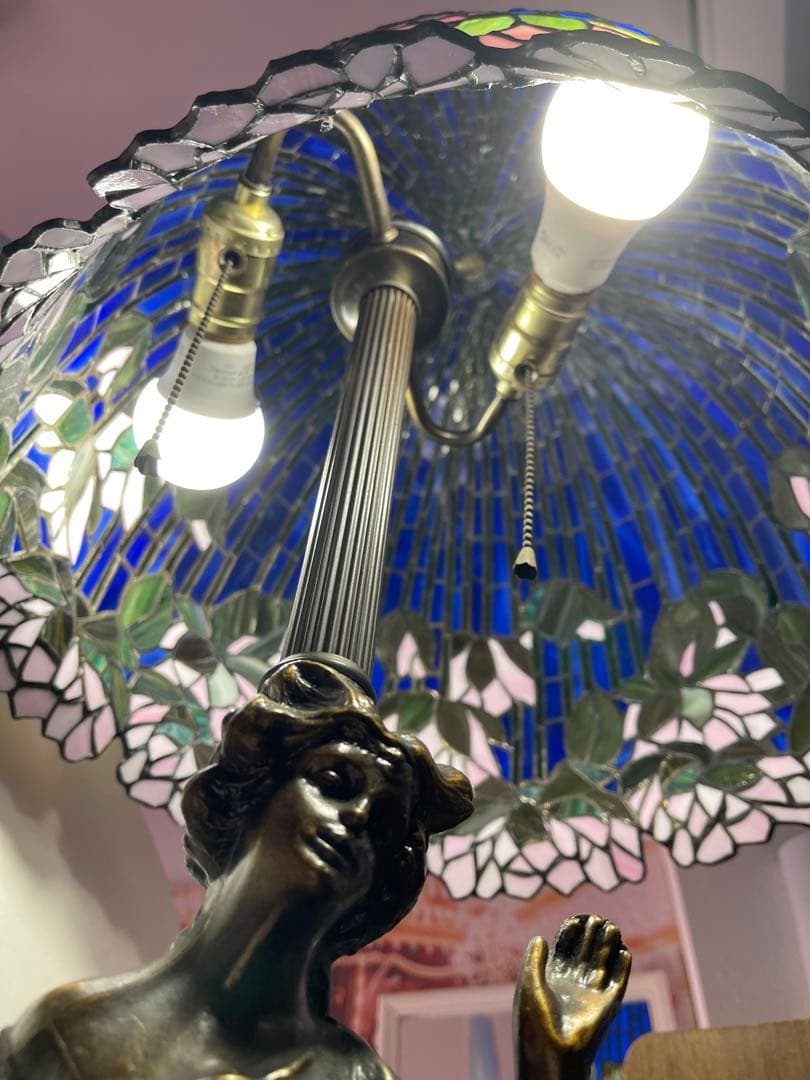 ステンドグラス ランプシェード訳あり引取りのみ